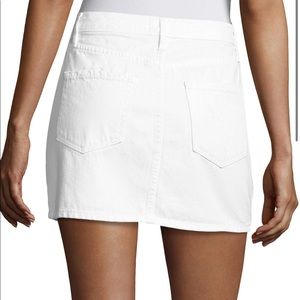Frame White Demin Skirt